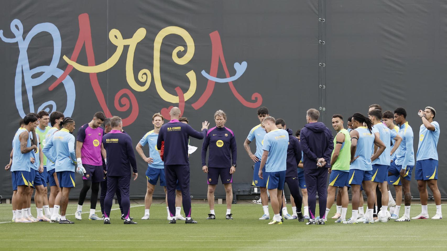 El Barça se concentra en el entrenamiento previo al clásico
