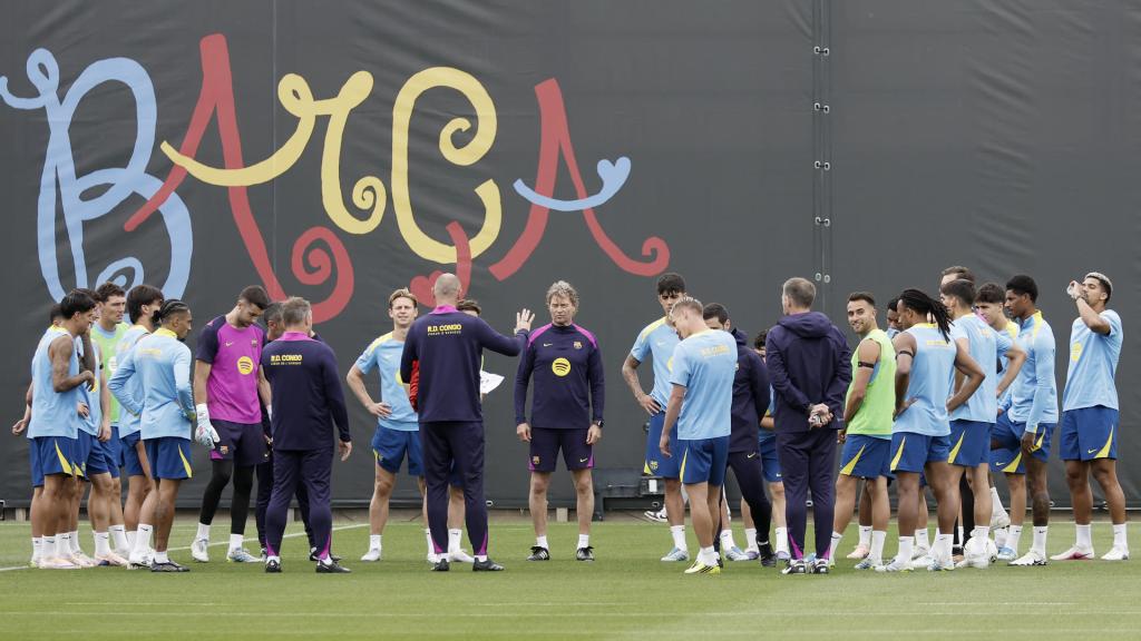 El Barça es concentra en l'entrenament previ al clàssic