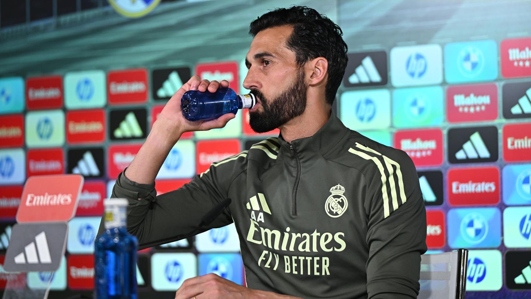 Álvaro Arbeloa, en la rueda de prensa previa al Barça-Real Madrid