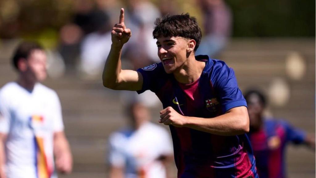 Nil Teixidor, jugador del Juvenil A del Barça