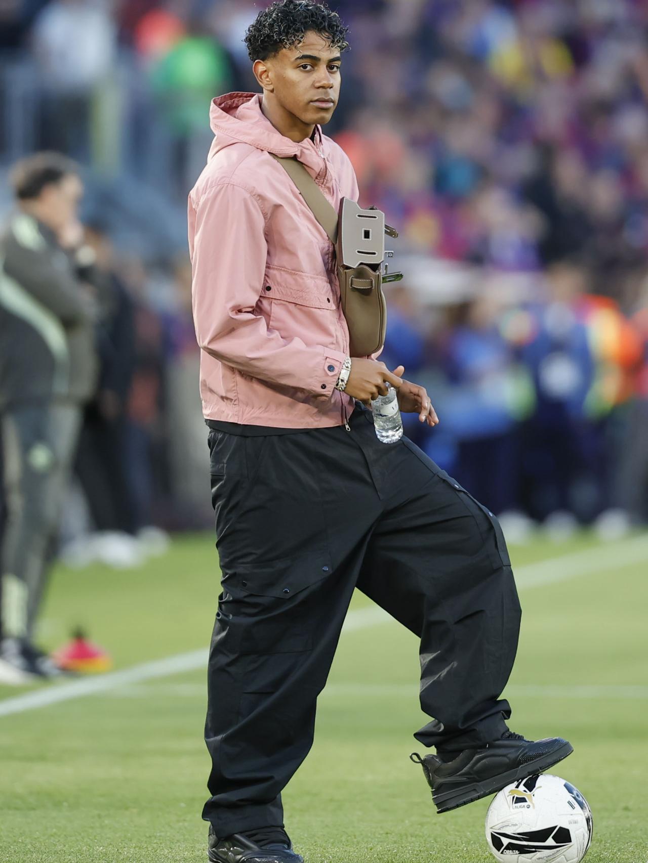 Lamine Yamal abans del clàssic contra el Reial Madrid al Spotify Camp Nou