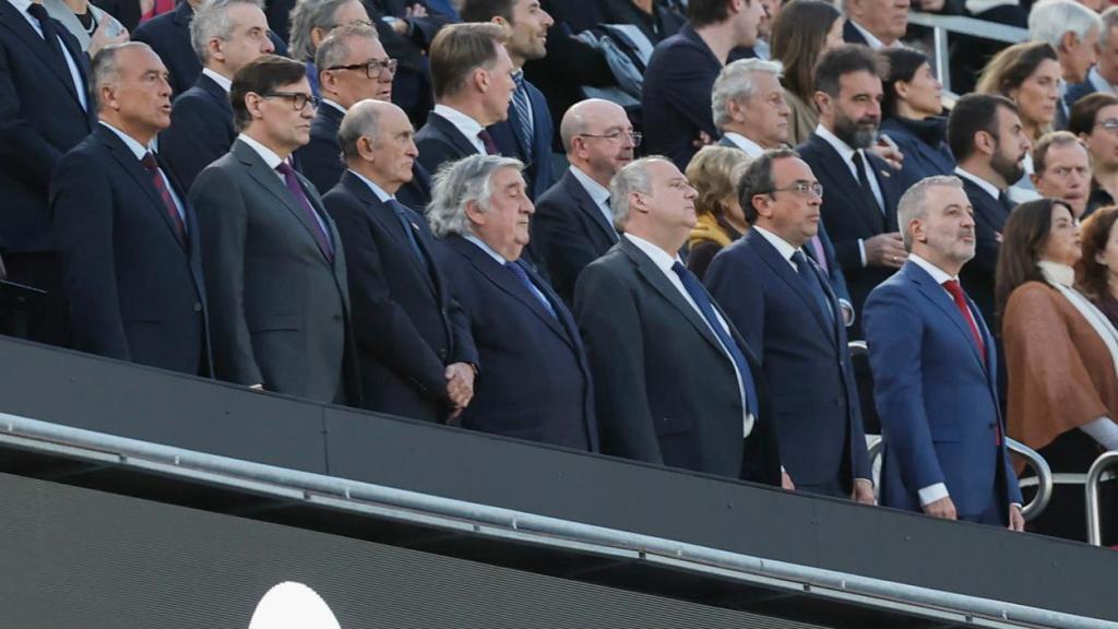 La llotja presidencial del Spotify Camp Nou durant el clàssic