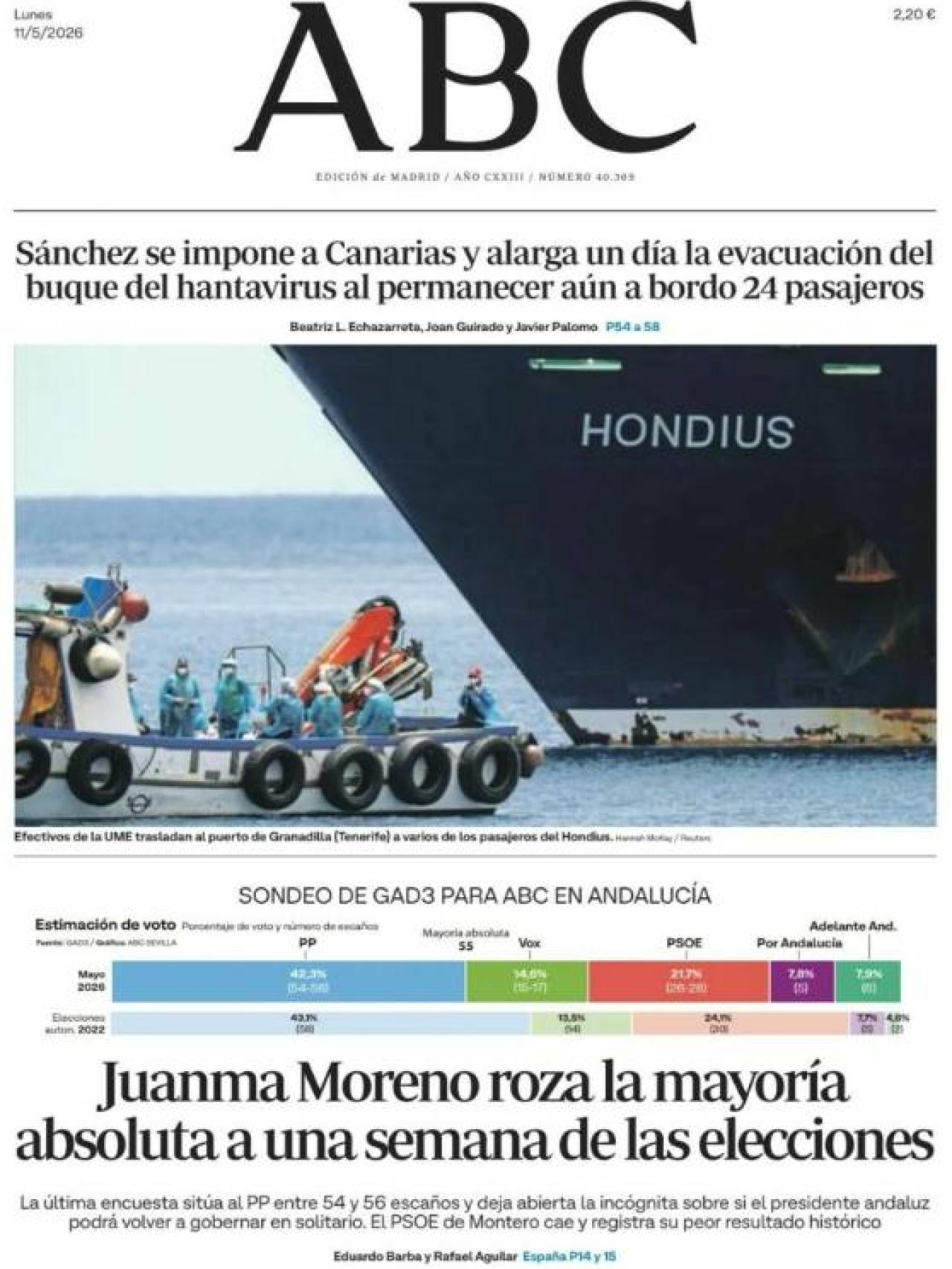 Portada ABC 11 de maig
