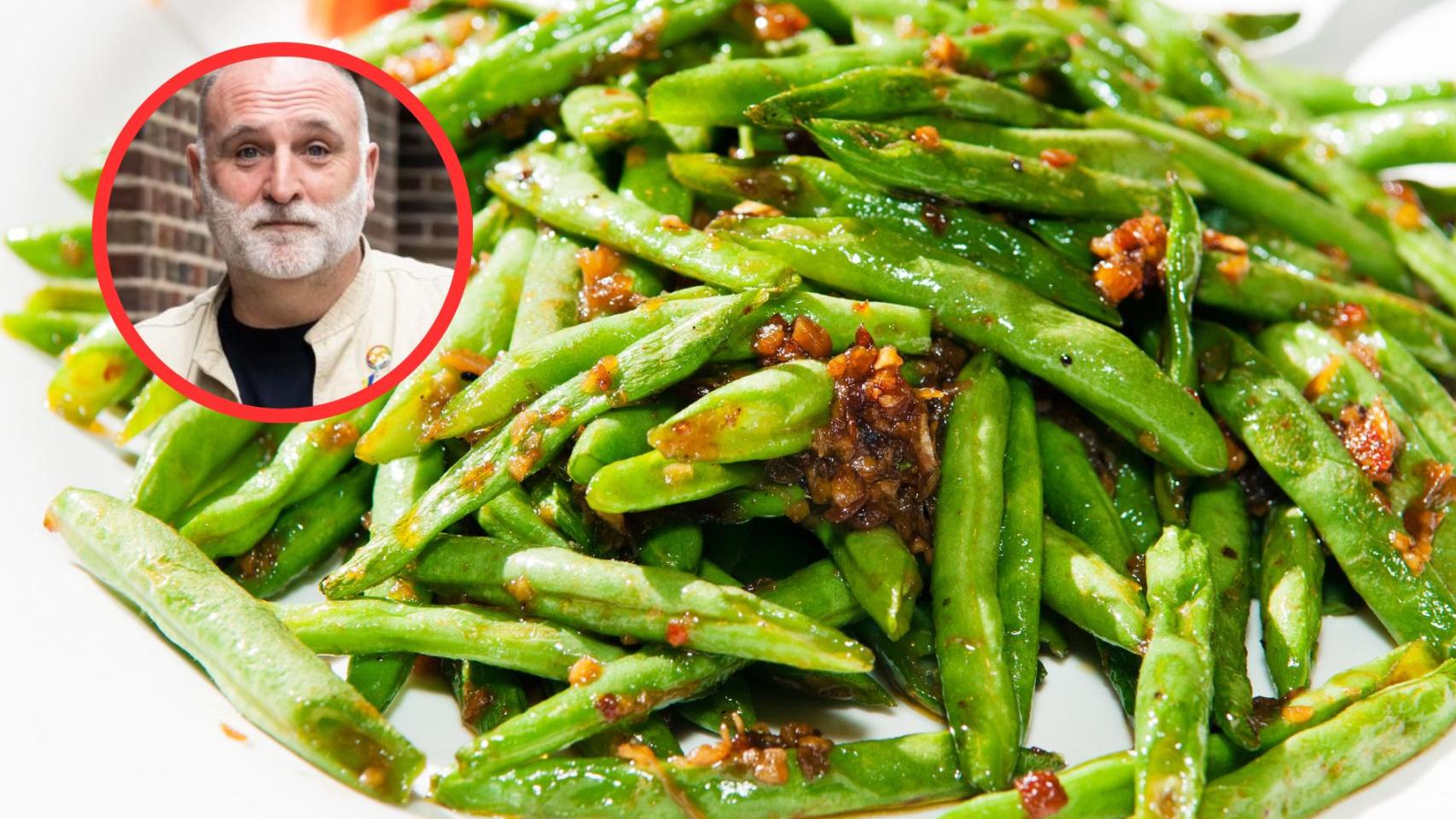 José Andrés y judías verdes