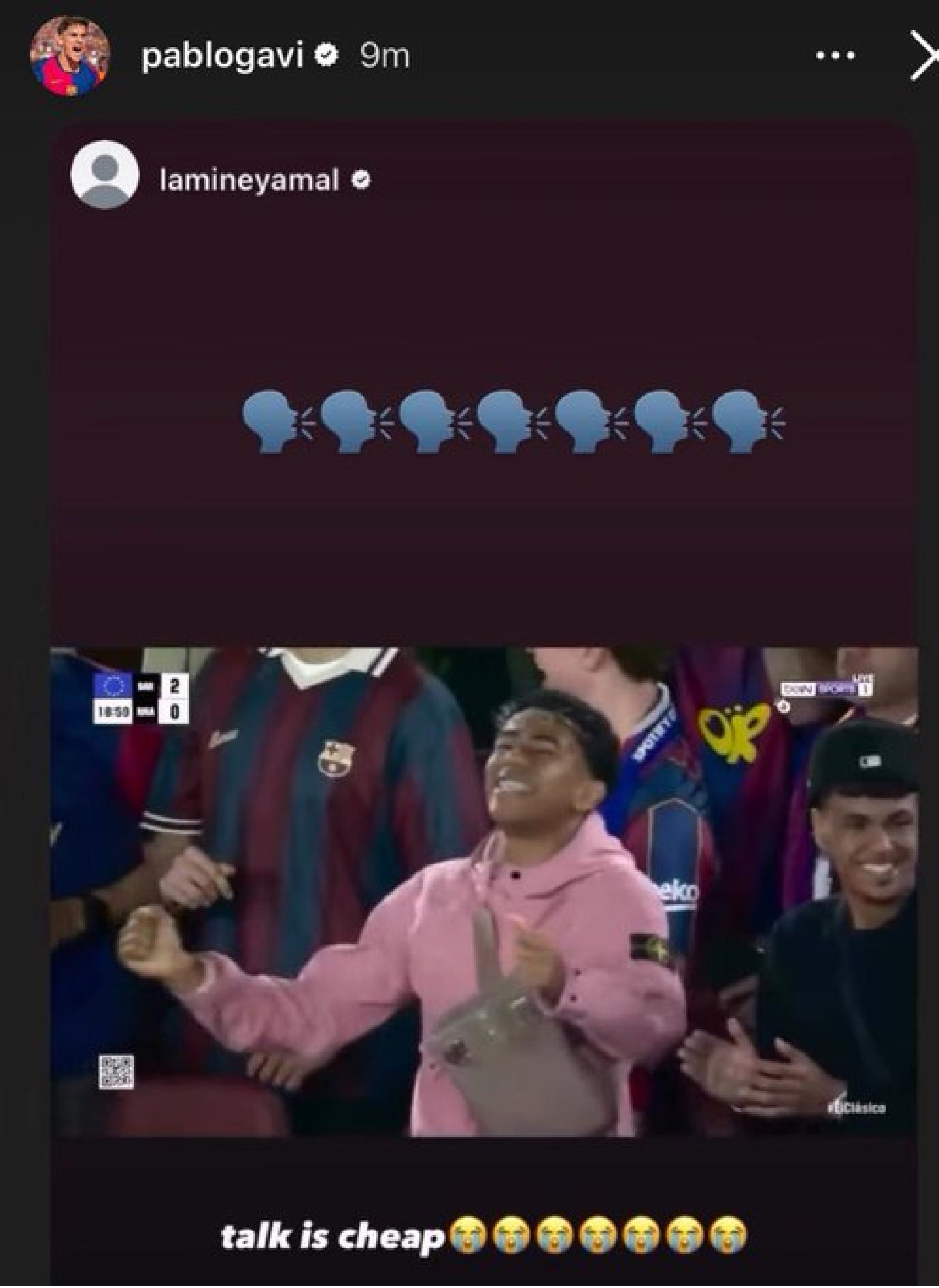 El missatge de Gavi i Lamine Yamal a Jude Bellingham després del clàssic Barça-Reial Madrid
