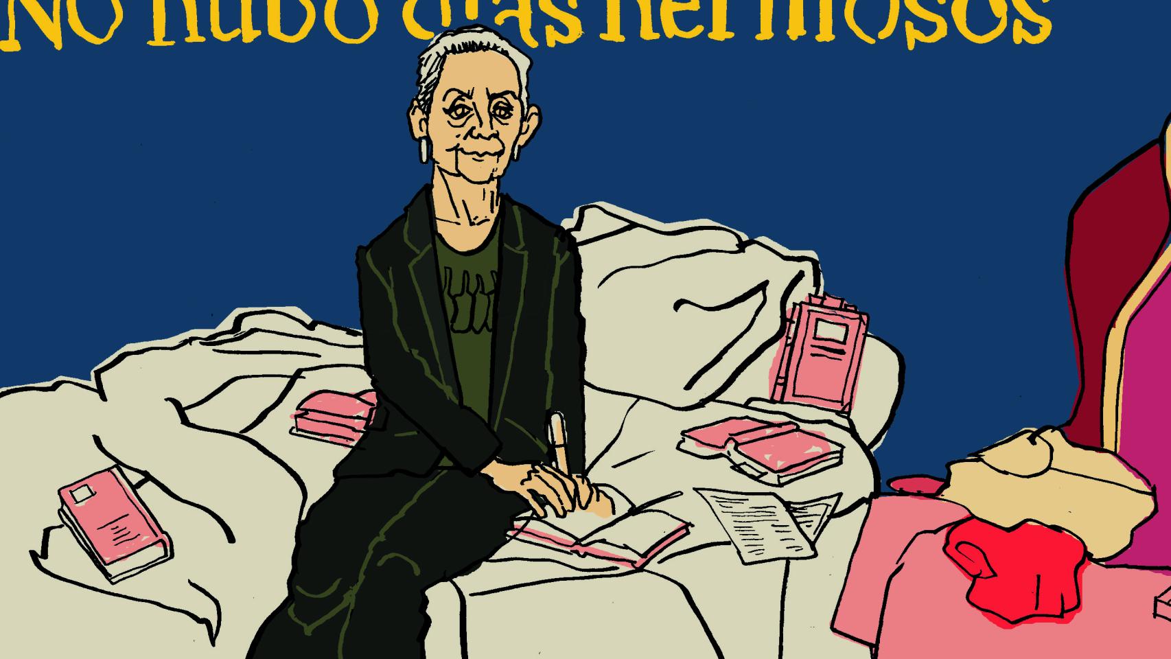Chari Rodríguez, por Farruqo, con el título de su libro