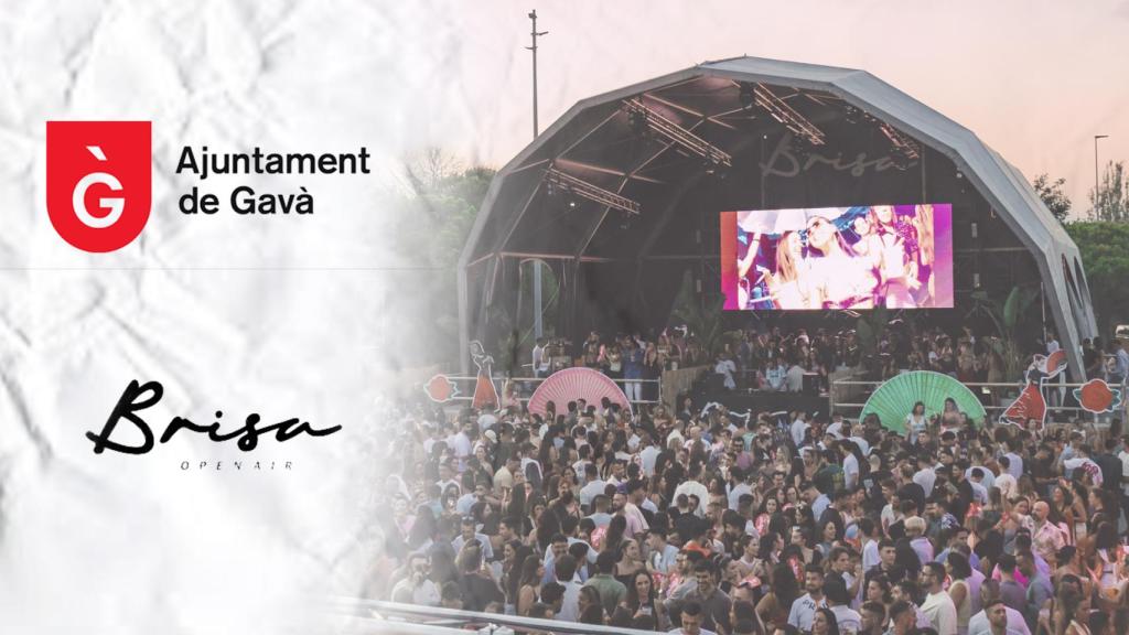 Un montaje con una imagen de un evento del Brisa Open Air de fondo 