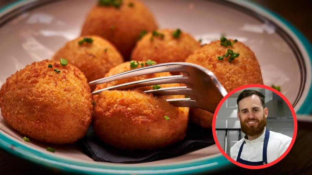 Alfredo Vozmediano y croquetas