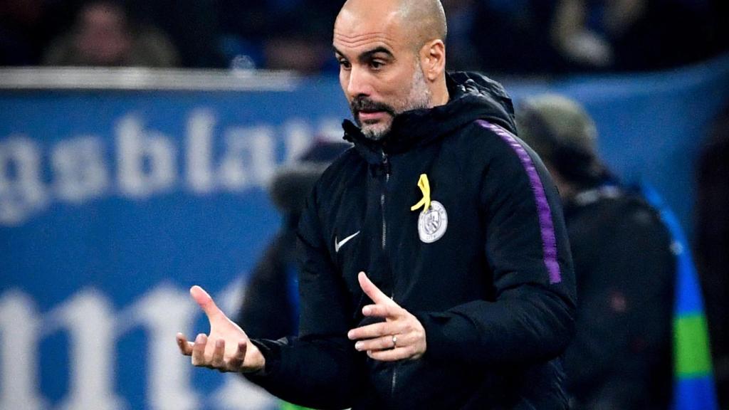 Guardiola, amb un llaç groc