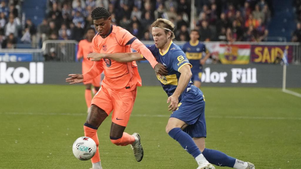 Marcus Rashford, durante el Alavés-Barça