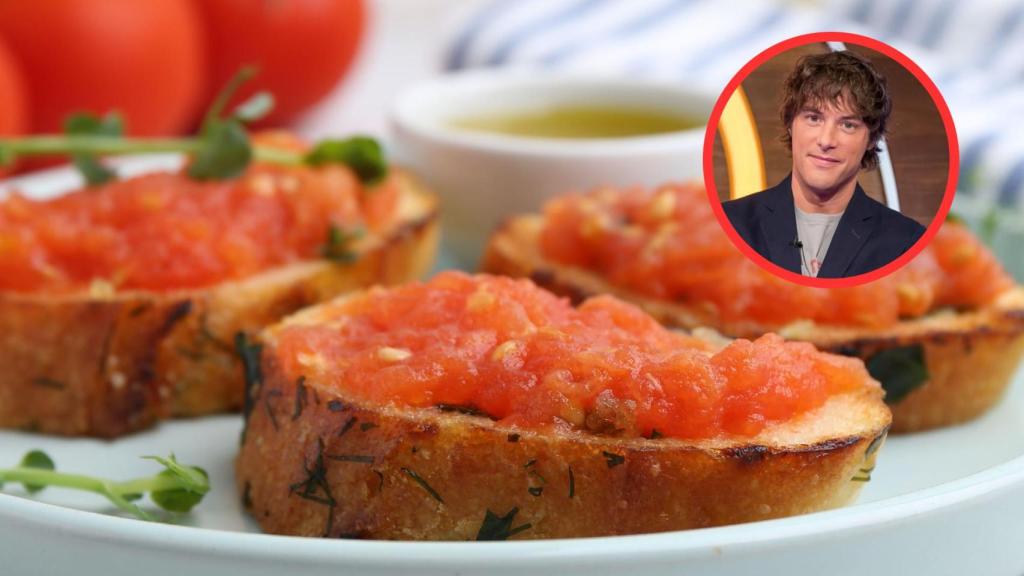 Jordi Cruz y pan con tomate