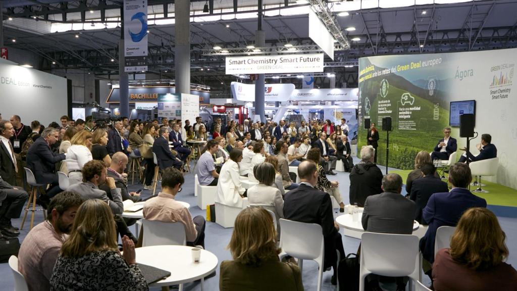 Imatge del fòrum 'Smart Chemistry, Smart Future', en el marc de la fira Expoquimia