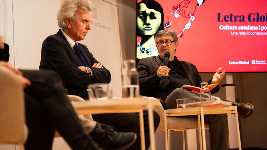 Felix Riera i Manel Manchón, en el debat de 'Letra Global' al Palau Robert