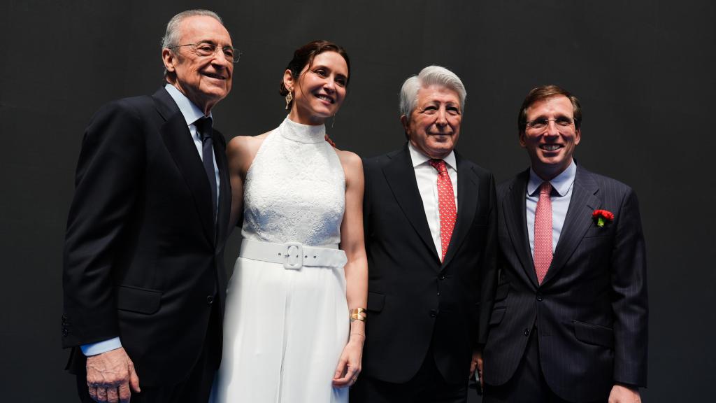 Florentino Pérez, Isabel Díaz Ayuso, Enrique Cerezo i José Luis Martínez-Almeida