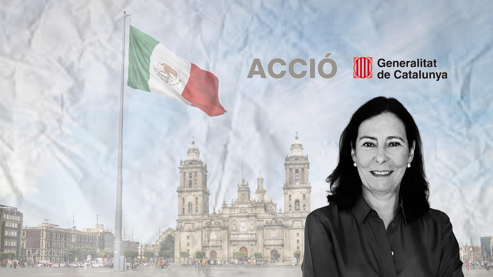 Montaje con Gabriela Gándara, directora de la Oficina Exterior de Acció, en Ciudad de México