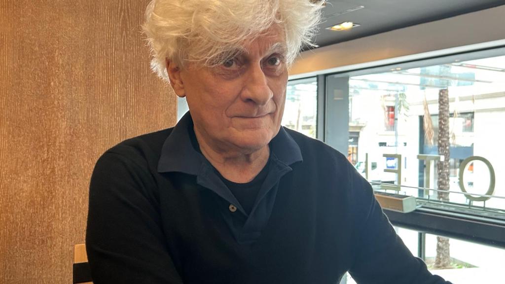 El filòsof italià Franco Berardi, a l'entrevista amb 'Letra Global', a l'Hotel Jazz de Barcelona