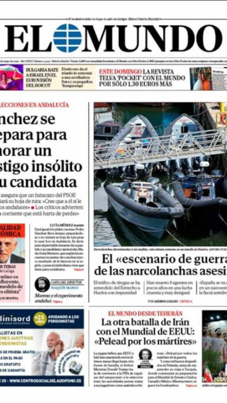 Portada de El Mundo