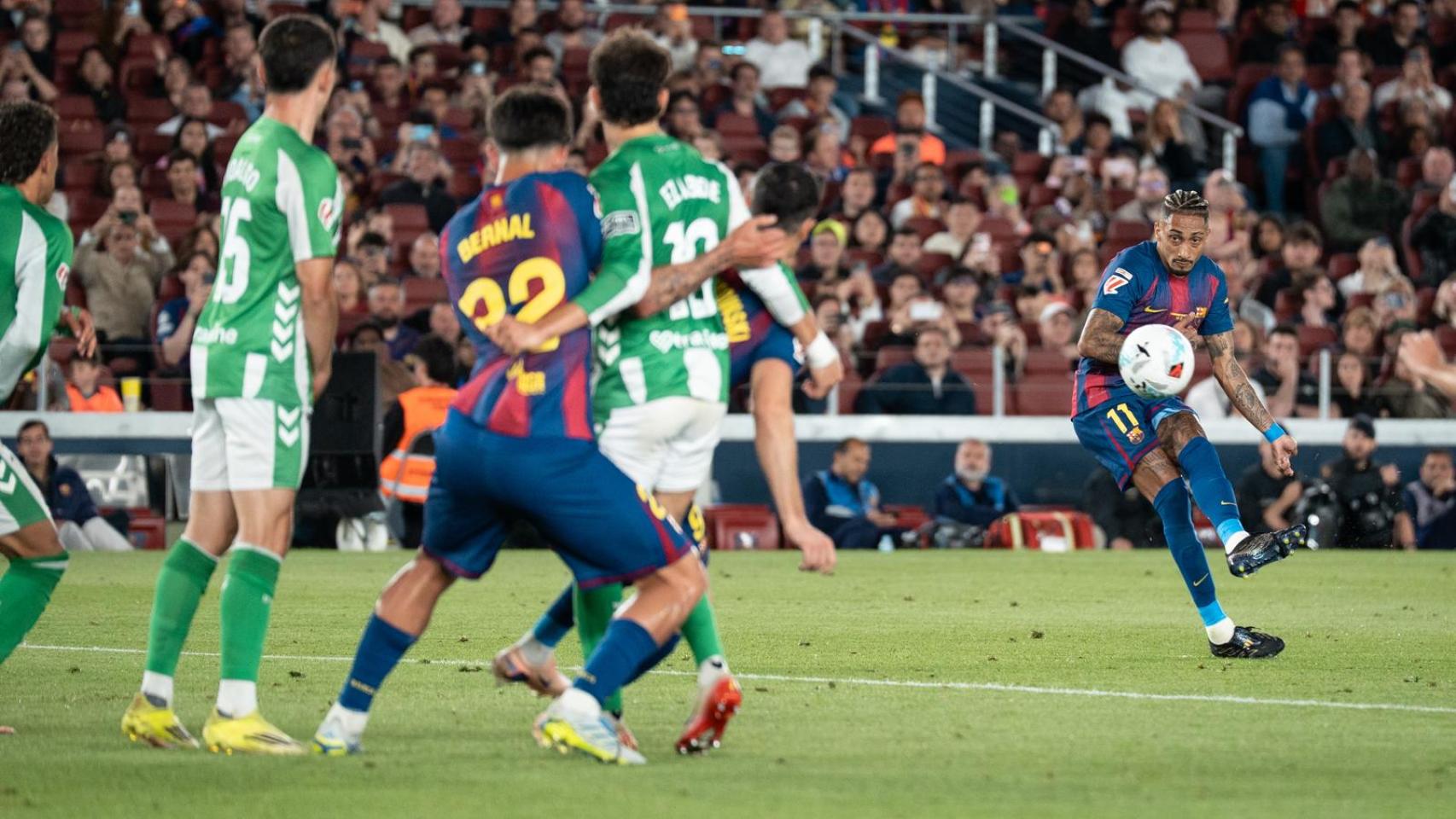 La falta de Raphinha en el Barça-Real Betis