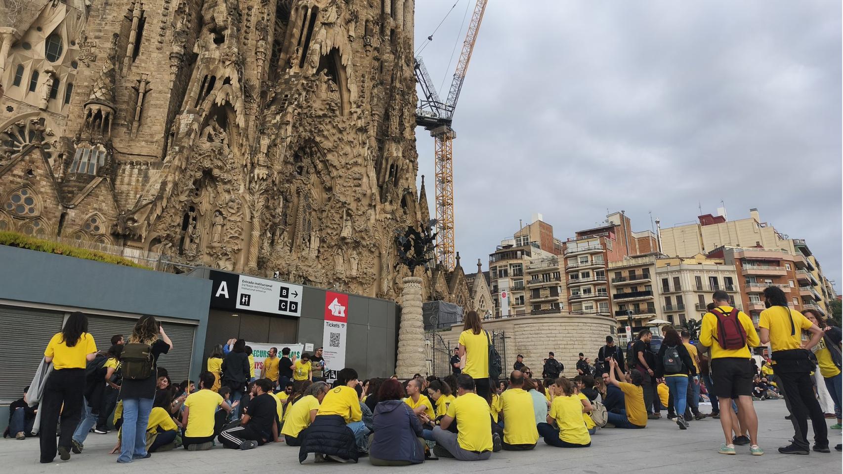 Bloqueo a la Sagrada Familia