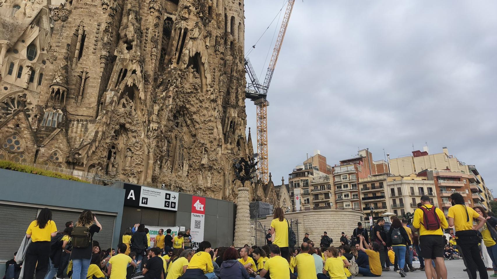 Bloqueo a la Sagrada Familia