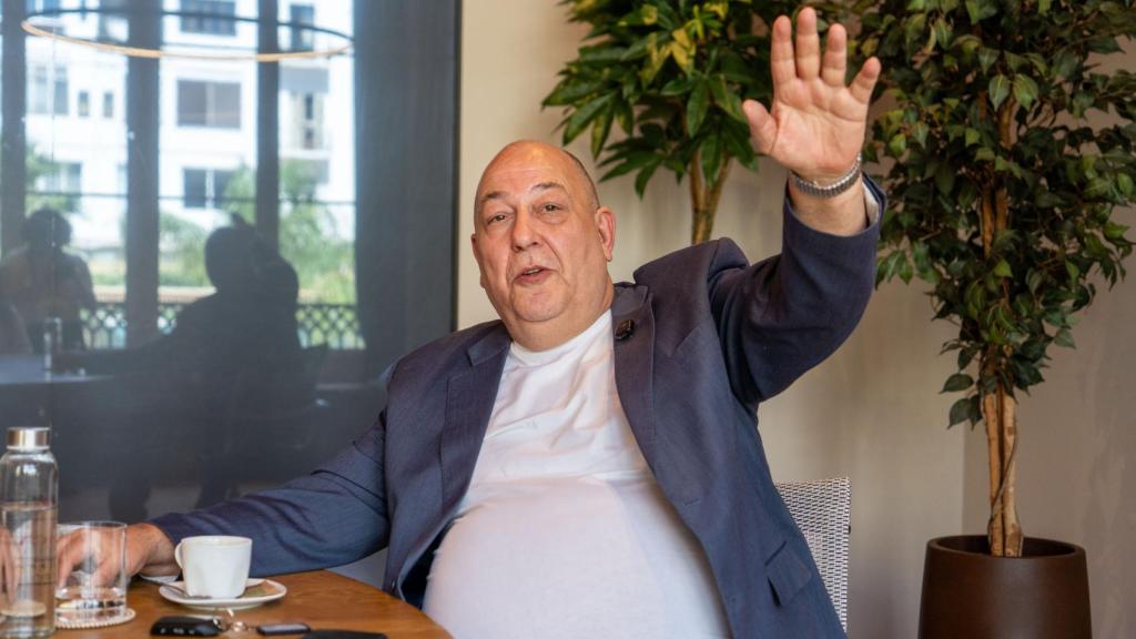 L'empresari alemany Hans Dieter Otto durant l'entrevista amb Crónica Global