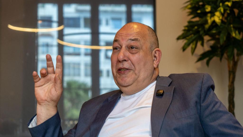 L'empresari alemany Hans Dieter Otto durant l'entrevista amb Crónica Global