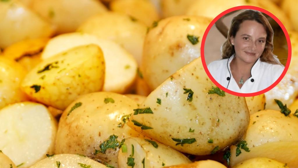 María José y patatas al horno