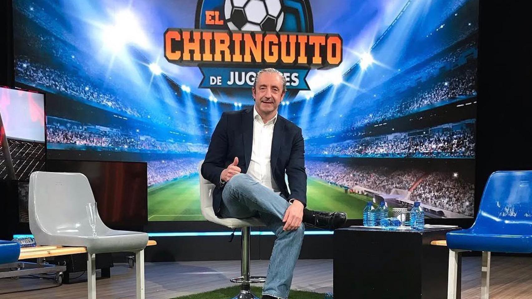 Josep Pedrerol, en el plató de 'El Chiringuito'