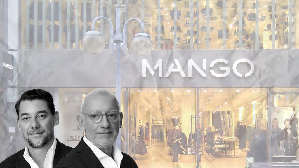 Jonathan e Isak Andic, frente a una tienda de Mango