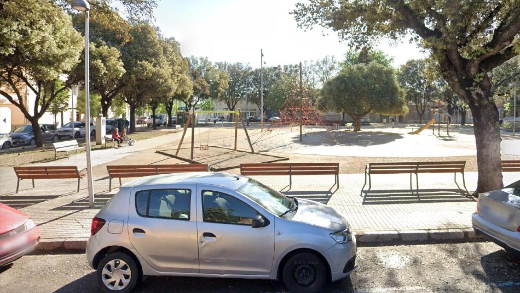 Plaza Terradellas de Figueras, escenario del presunto apuñalamiento mortal de un hombre a su expareja