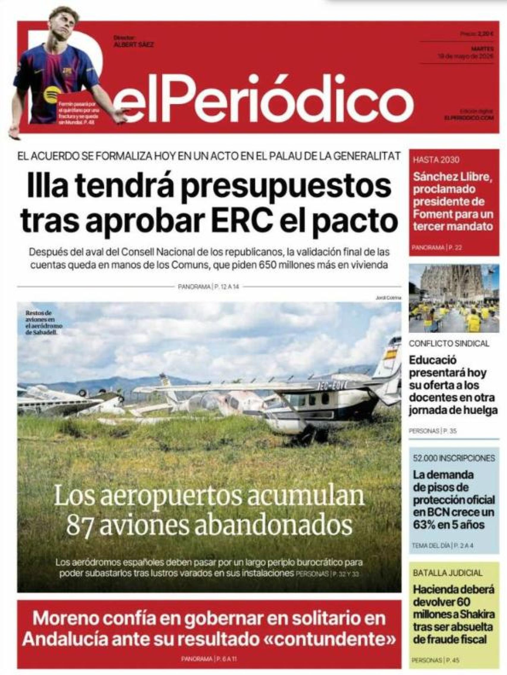 Portada El Periódico 19 de maig