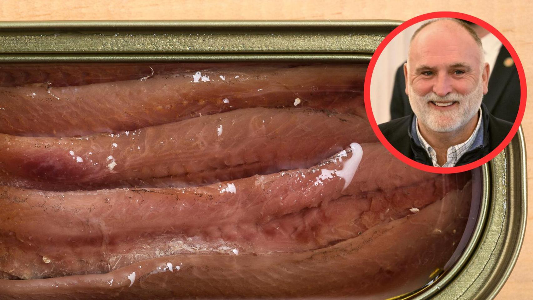 José Andrés y anchoas en lata