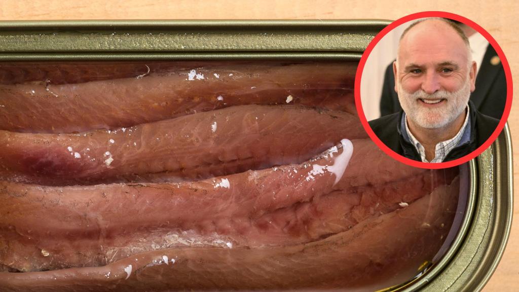 José Andrés y anchoas en lata