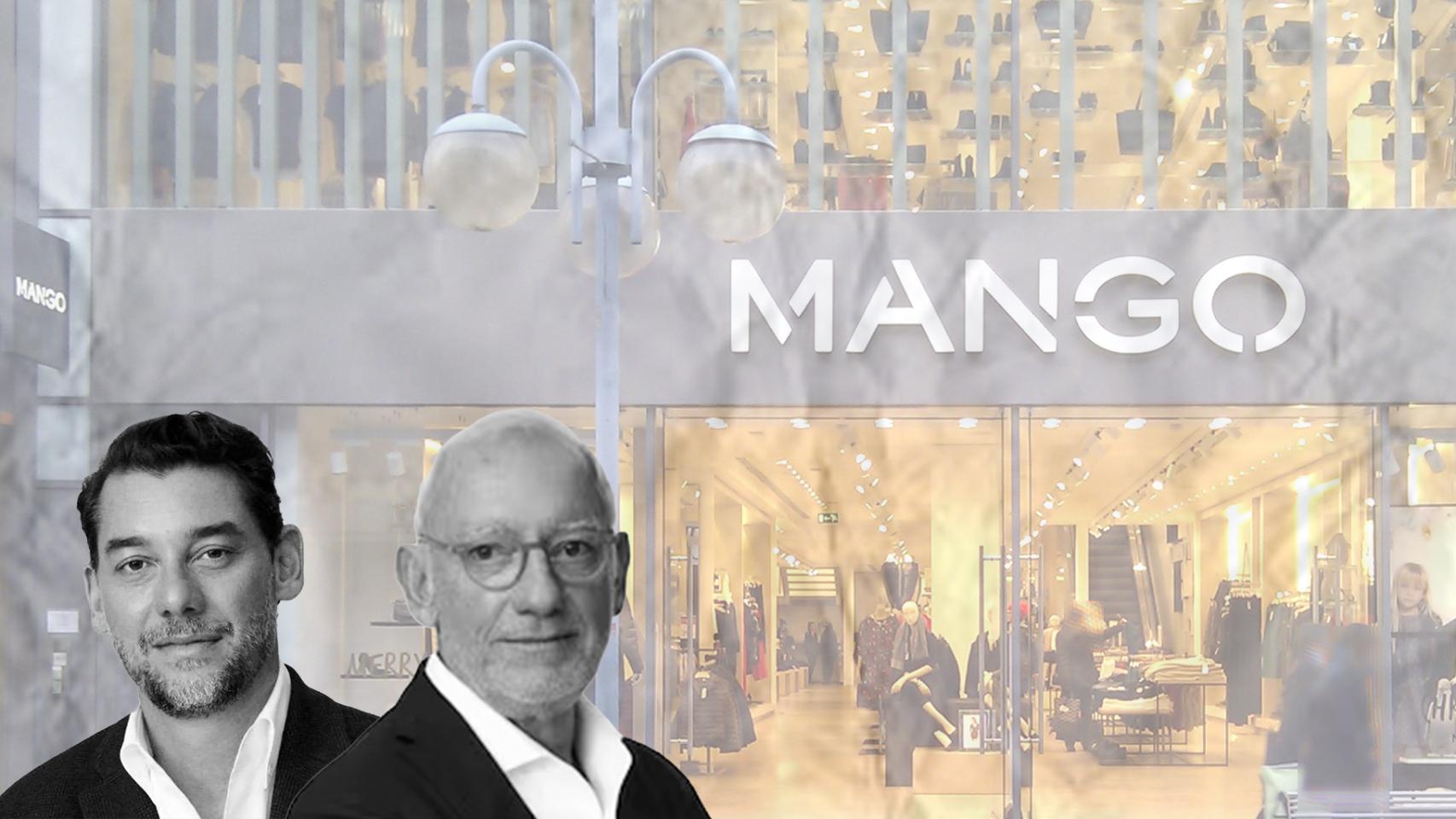Jonathan e Isak Andic, frente a una tienda de Mango