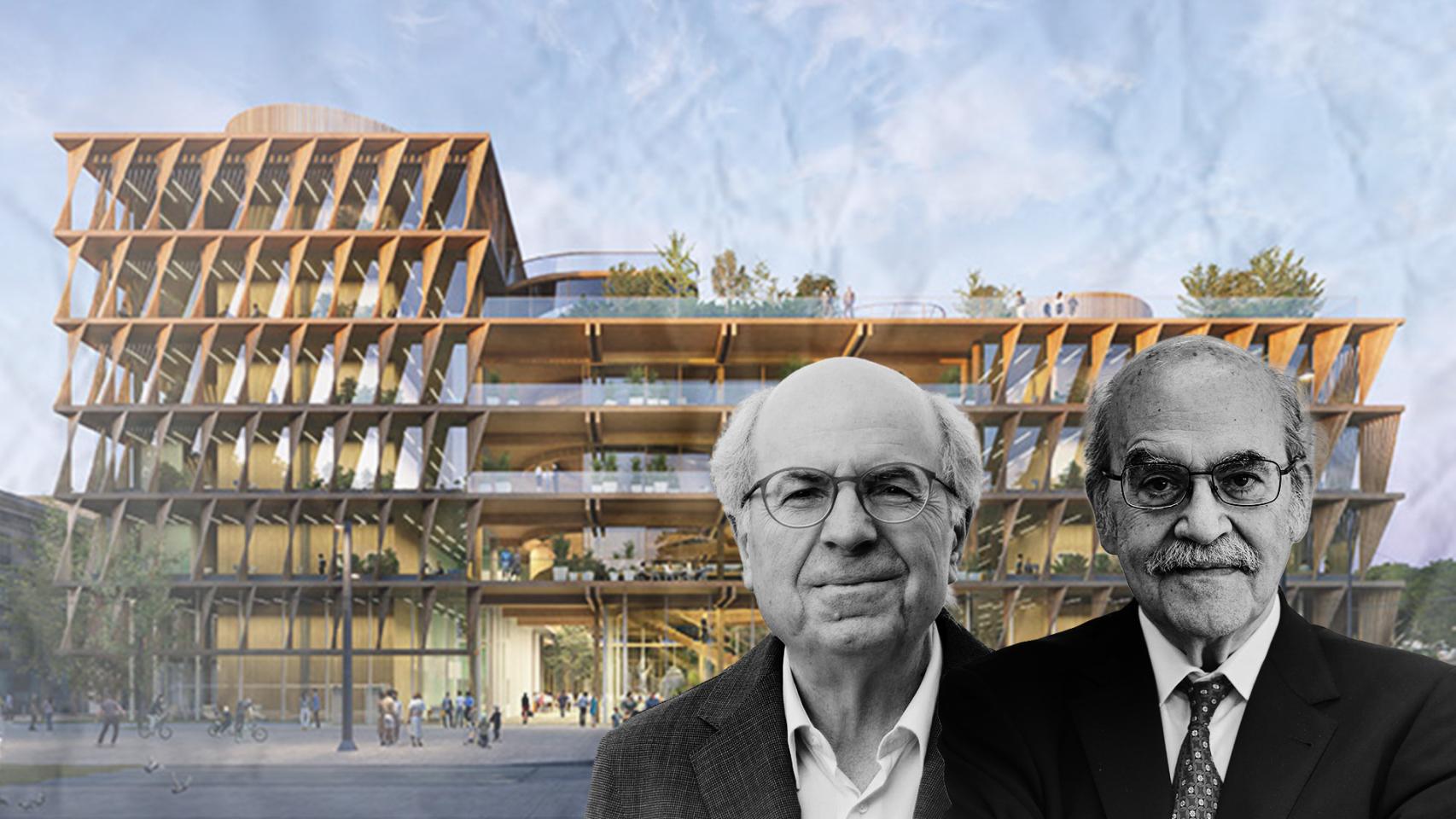 El futuro polo científico de Ciutadella, Jordi Camí (PRBB) y Andreu Mas-Colell (BIST)