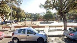 Plaza Terradellas de Figueras, escenario del presunto apuñalamiento mortal de un hombre a su expareja