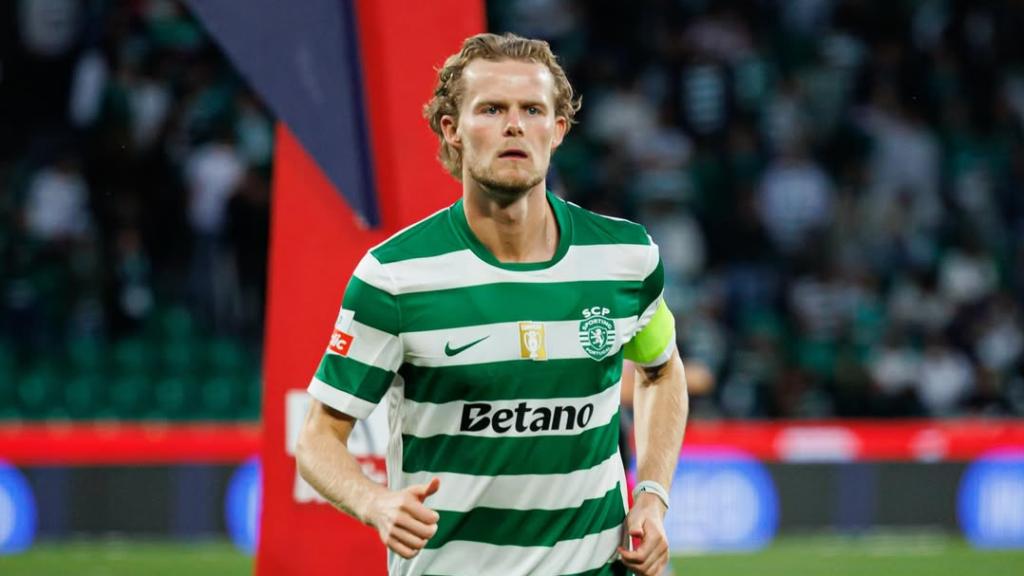 Morten Hjulmand, futbolista del Sporting de Portugal