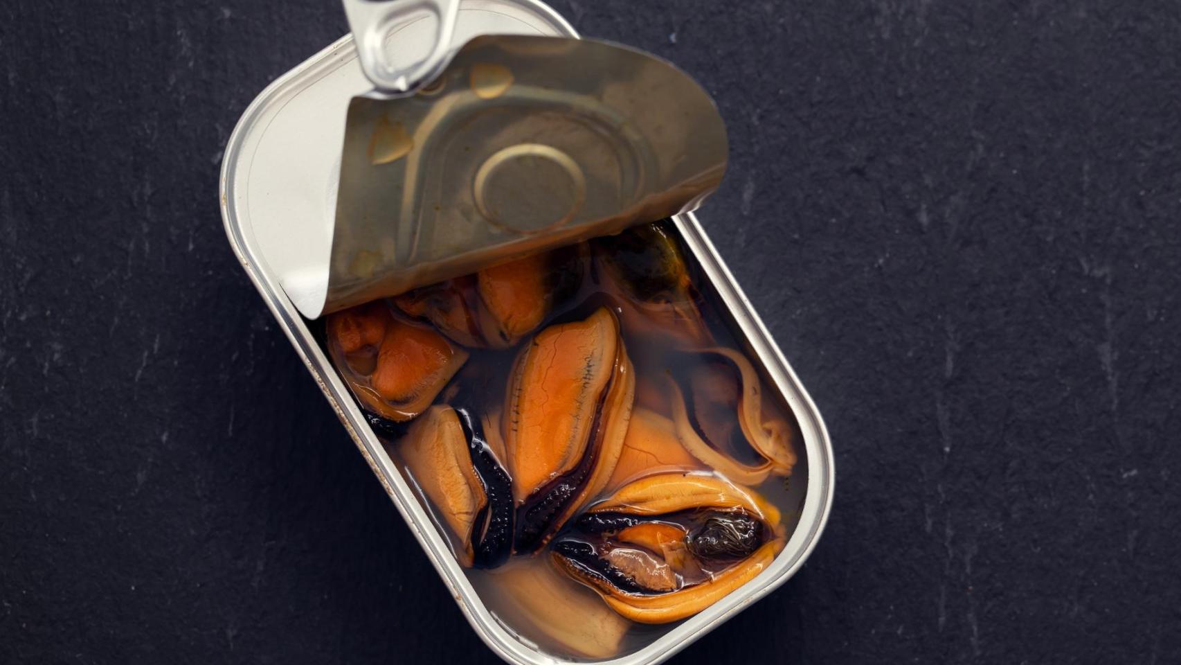 Mejillones en lata