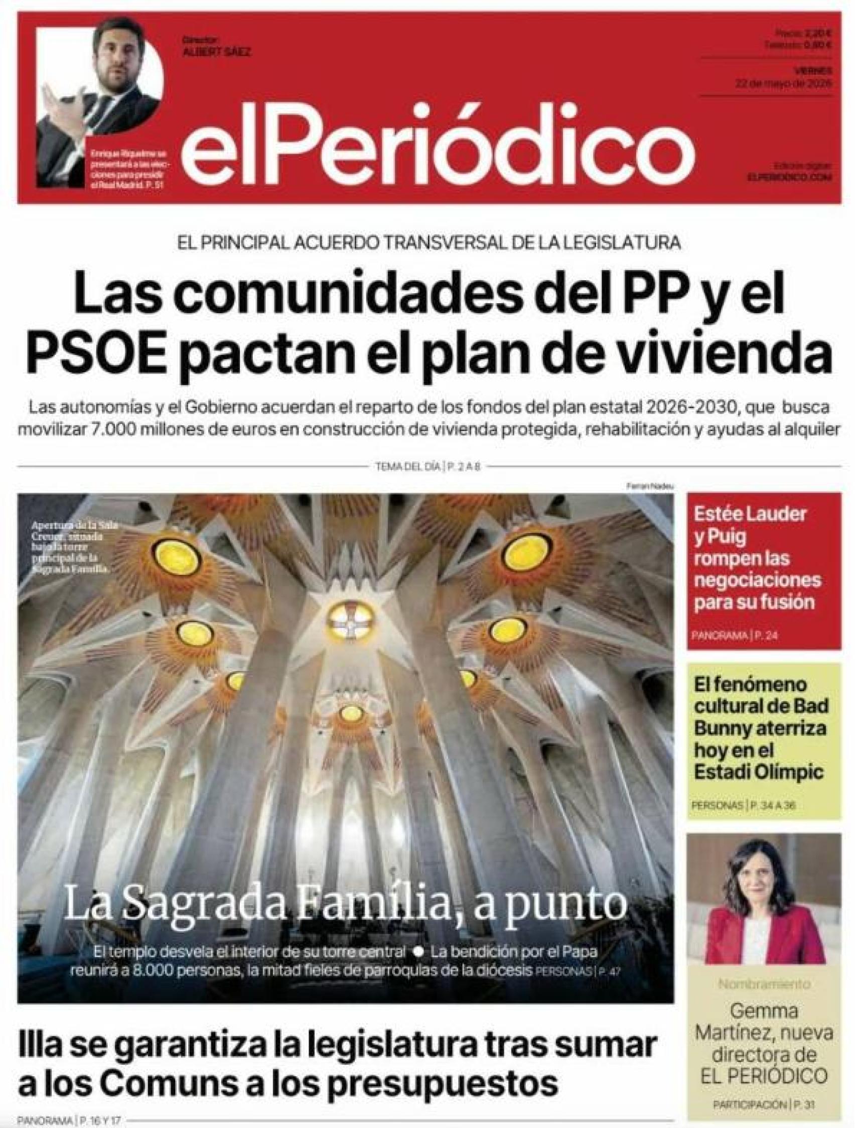 Portada El Periódico 22 de mayo