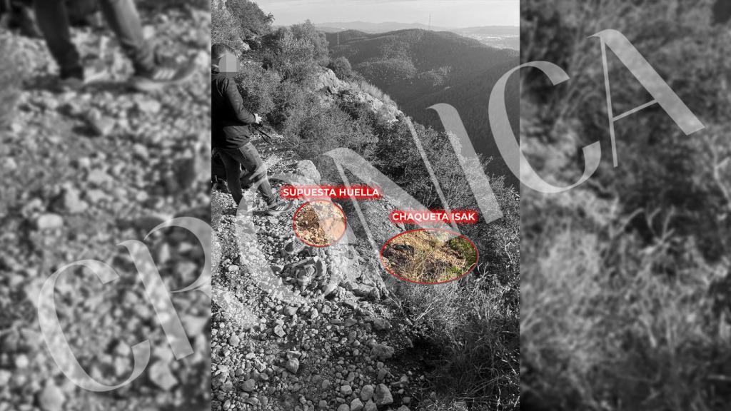 Un muntatge que il·lustra les suposades proves detectades pels Mossos d'Esquadra durant la inspecció ocular del dia del sinistre que va acabar amb la mort d'Isak Andic