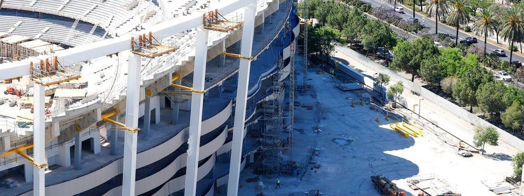 El Nou Mestalla en construcció
