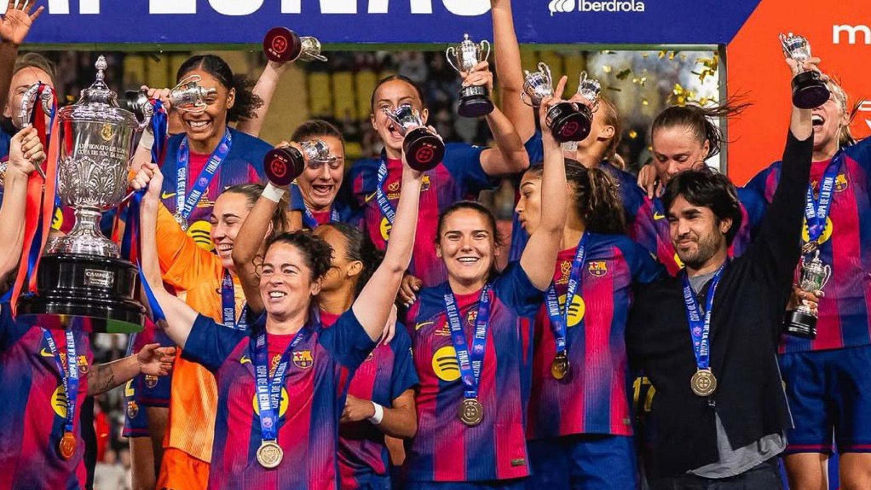 El Barça Femenino celebra la conquista de la Copa de la Reina 2025-26