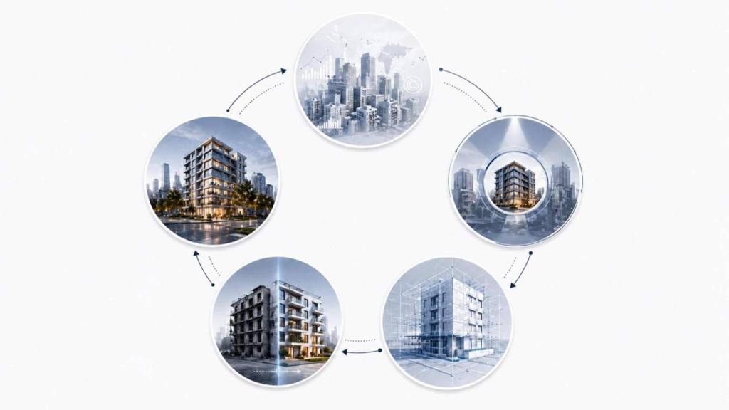 Diagrama sobre movimientos inmobiliarios