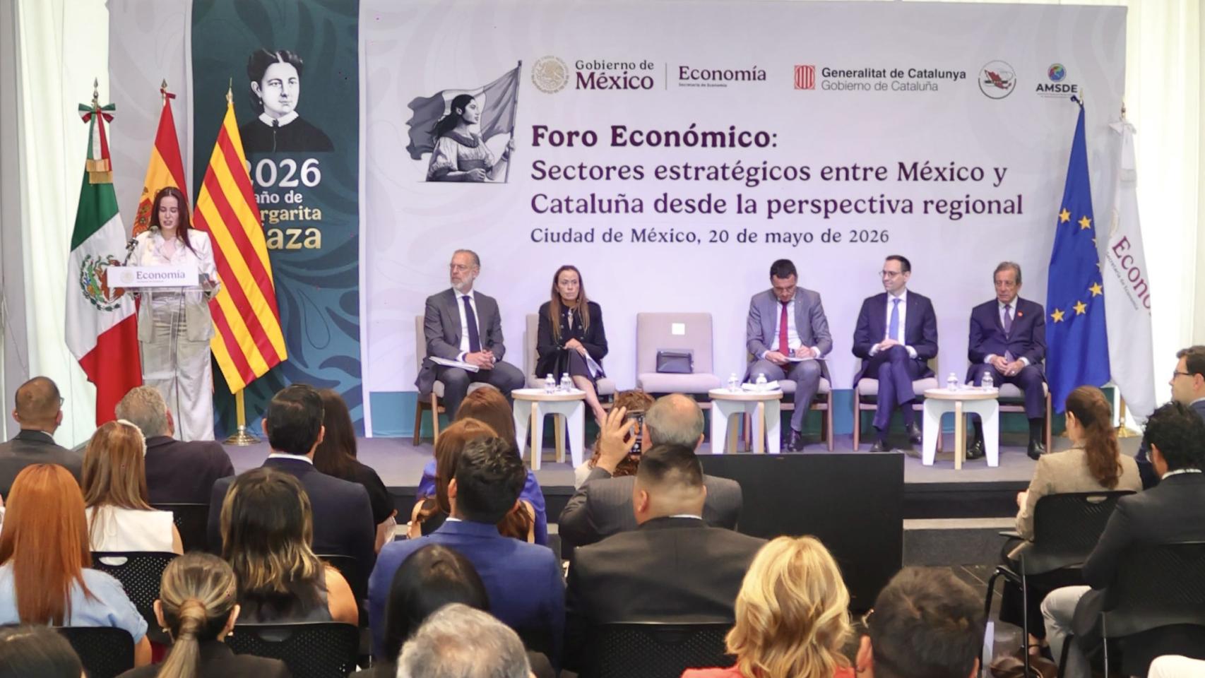 Imagen del nuevo ciclo de foros económicos del Govern, inaugurado en México