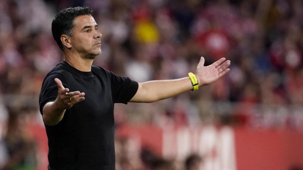 Míchel Sánchez, técnico del Girona