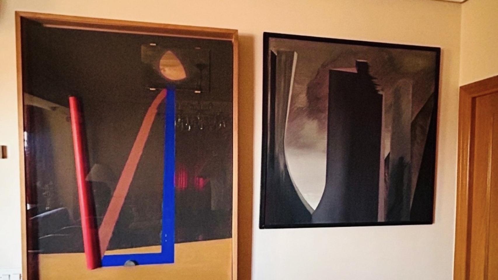 Dos obras de Miquel Navarro en casa de Amadeu Fabregat