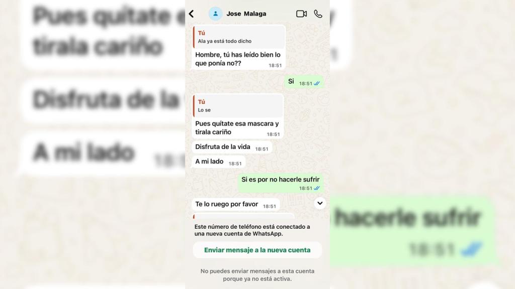 Conversaciones en las que el presunto estafador le decía de disfrutar una vida juntos