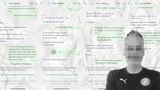 Varias de las conversaciones que mantuvo el presunto estafador con la denunciante 
