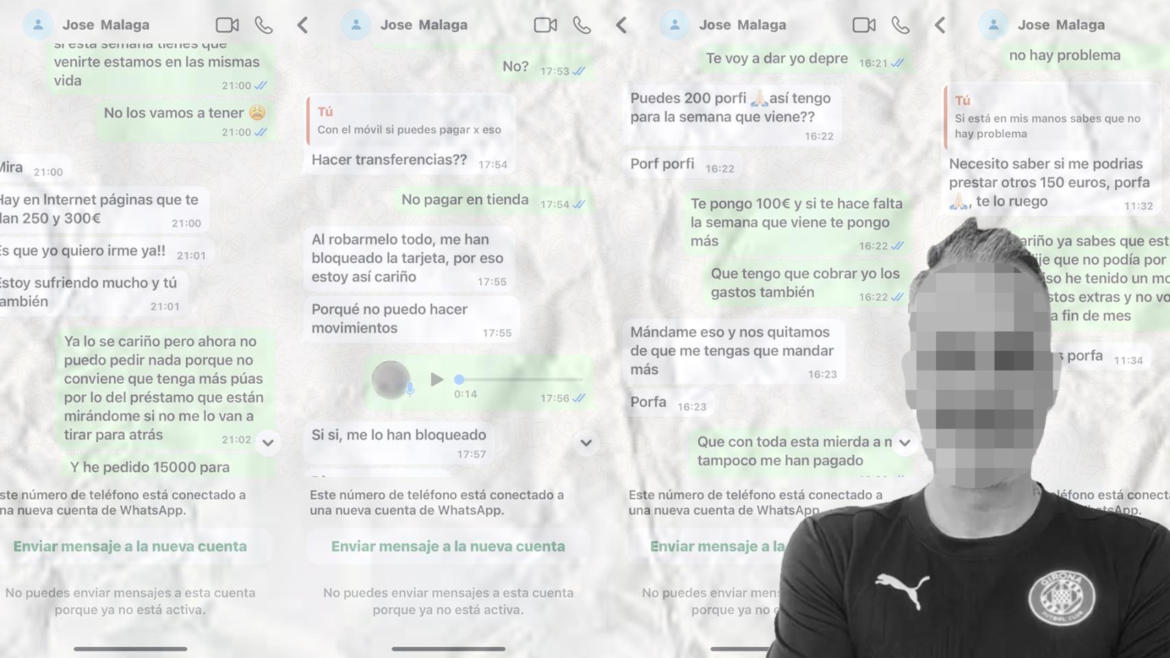 Varias de las conversaciones que mantuvo el presunto estafador con la denunciante 