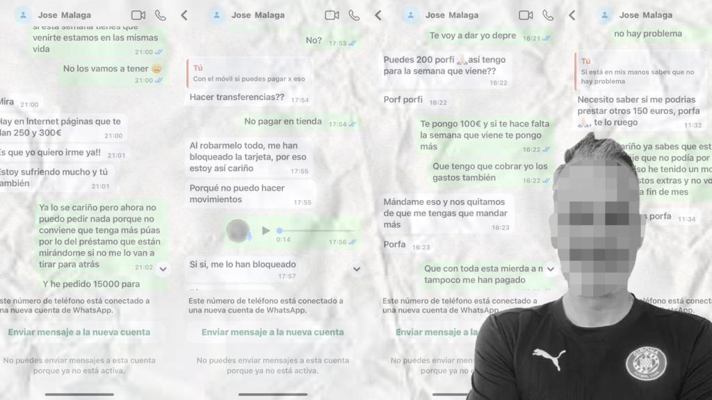 Varias de las conversaciones que mantuvo el presunto estafador con la denunciante 